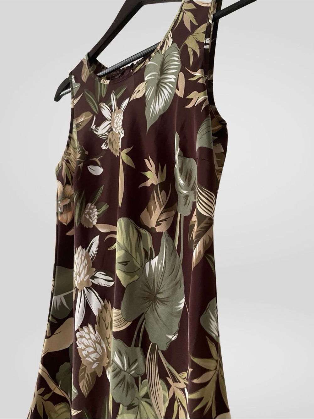 Jessica Brown Floral Tropical Print Tank Dress